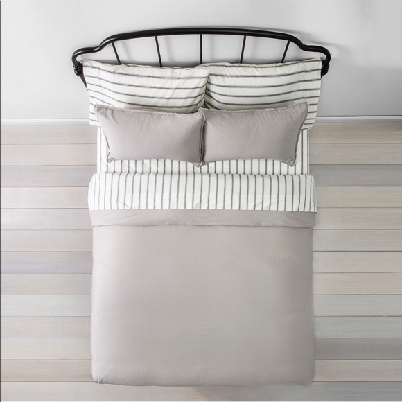 Hearth & Hand FULL/QUEEN Linen Blend Duvet Set